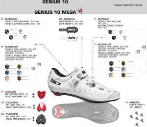 Sidi Genius 10 Road Mega Cycling Shoes Fietsschoenen