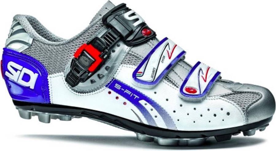 Sidi Scarpe Eagle 5-Fit Mountainbikeschoenen Steel Wit Zilver Blauw