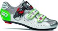 Sidi Scarpe Geni Pro Racefietsschoenen Wit Zilver Groen - Wit
