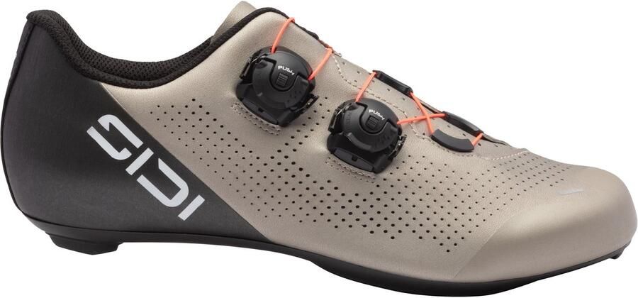 Sidi Ergo 6 Wegfietsschoenen Racefiets schoenen Heren Carbon zool Firmor technologie Zilver