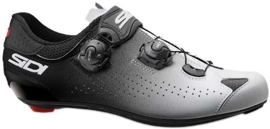 Sidi Geni Wielrenschoenen Heren Racefiets Zwart Carbon zool Microvezel Draaisluiting