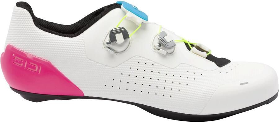 SIDI SPORT SRL SIDI Genius X Wyve Wielrenschoen Heren 42 Wit Ademend mesh TPU versteviging Dubbele draaisluiting Carbon composite zool
