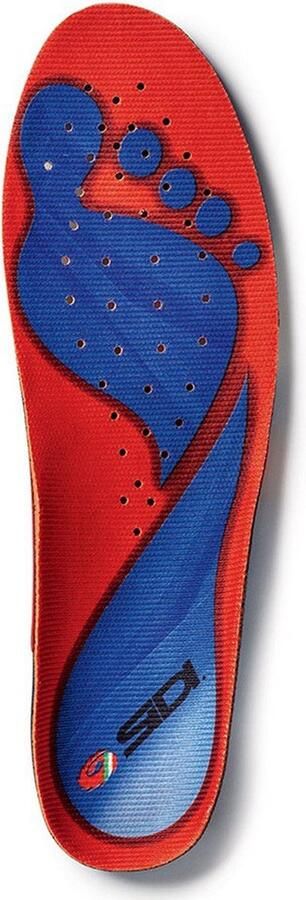 Sidi Memory Insole Nr 98 Fietsschoen inlegzolen Memory foam Dempt en ondersteunt Antibacterieel Rood Blauw - Foto 3