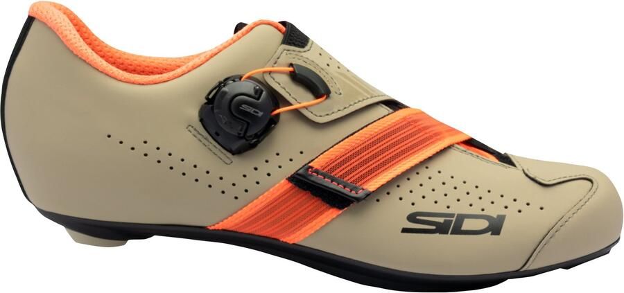 Sidi Prima 2 Fietsschoen Racefietsschoen Heren Beige Met draaislot Ademend 3D mesh Nylon zool