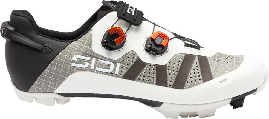 Sidi Aeron XC Fietsschoen Mountainbike Schoen Heren 45 Wit Ripstop Schacht Dubbele Draaisloten Stijfheid 11 Carbon Zool
