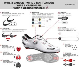Sidi Wire 2 carbon fietsschoenen voor dames Fietsschoenen