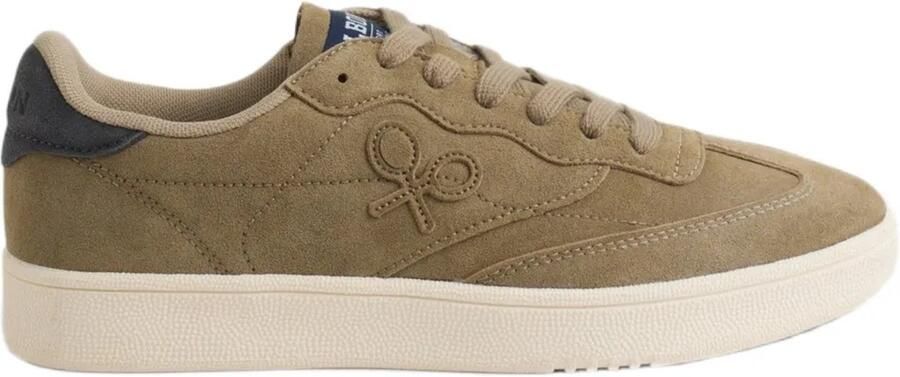 SILBON Casual Split Suede Schoenen Groen Man