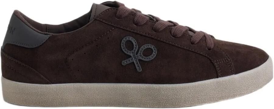 SILBON Distressed Split Suede Schoenen Bruin Man