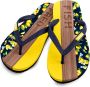 SINNER Capitola A Fish Named Fred Heren Slippers Geel Blauw - Thumbnail 1