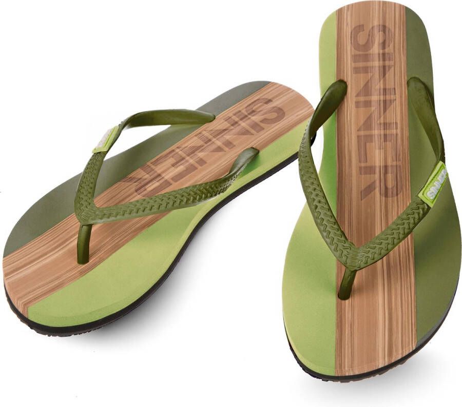 SINNER SNNER CAPITOLA SLIPPERS HEREN GROEN