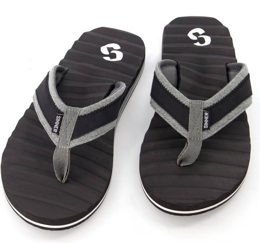 SINNER dax Strandslipper heren Black Black White