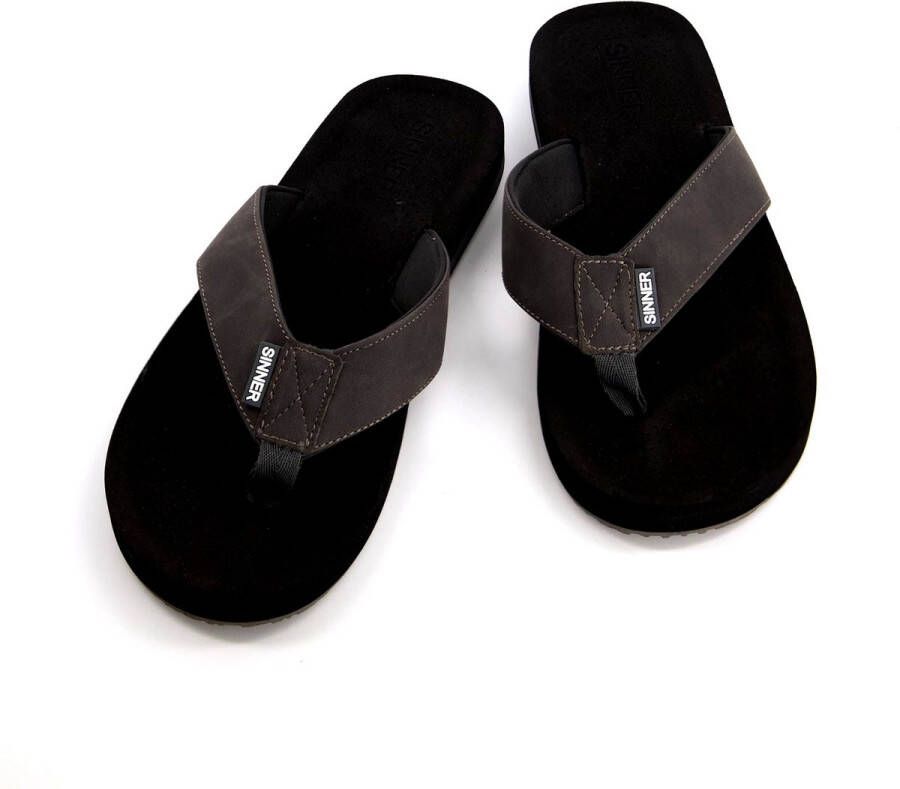 SINNER makaha Beach slipper heren Black Black White