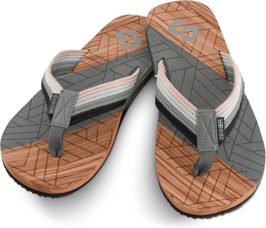 SINNER Manado Heren Slippers Grijs