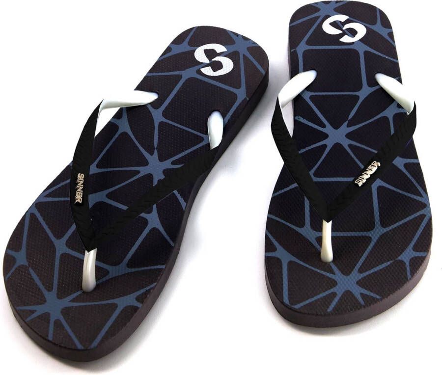 SINNER padank Strandslipper dames Zwart-Multicolour