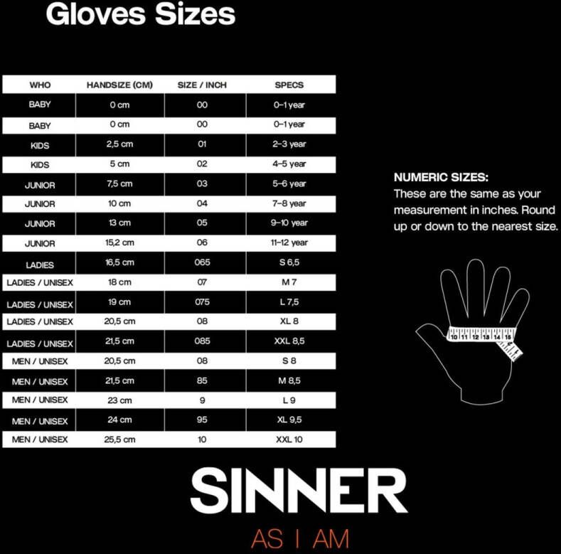 SINNER phoenix glove Ski handschoenen jongens grijs