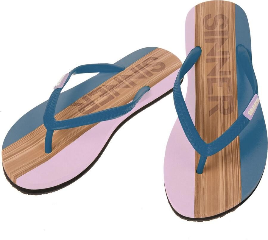 SINNER Capitola Dames Slippers Roze Blauw Bruin