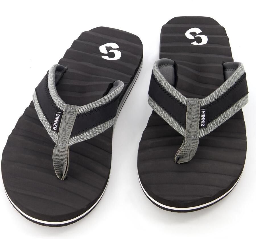 SINNER dax Strandslipper heren Black Black White