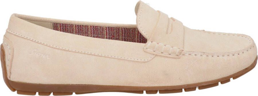 Sioux Carmona Velour dames instapschoen Beige