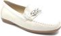 Sioux CORTIZIA 730 6168730 Off White Mooie dames lak mocassin - Thumbnail 1