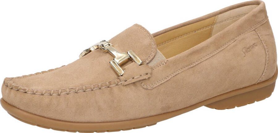 Sioux Cortizia suède mocassins met gesp camel - Foto 3