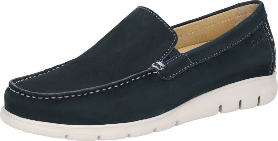 Sioux 706 6110352 Blauwe heren mocassin