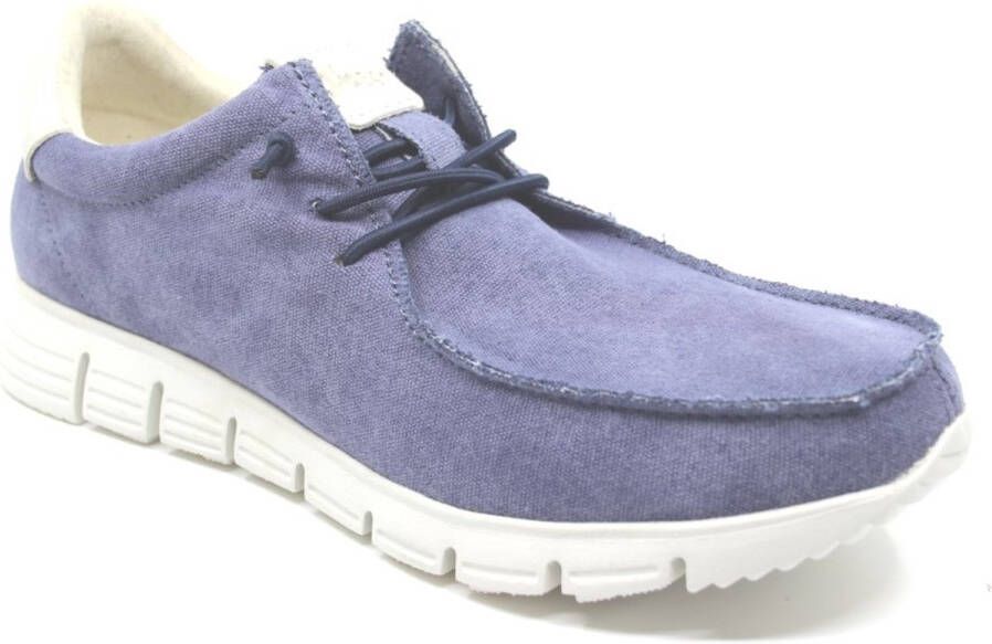 Sioux MOKRUNNER 6139589 Blauwe heren mocassin