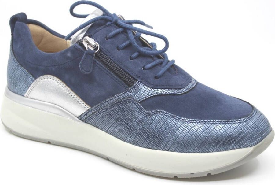 Sioux SEGOLIA 705 6168780 Blauw combi kleurige sneaker met rits