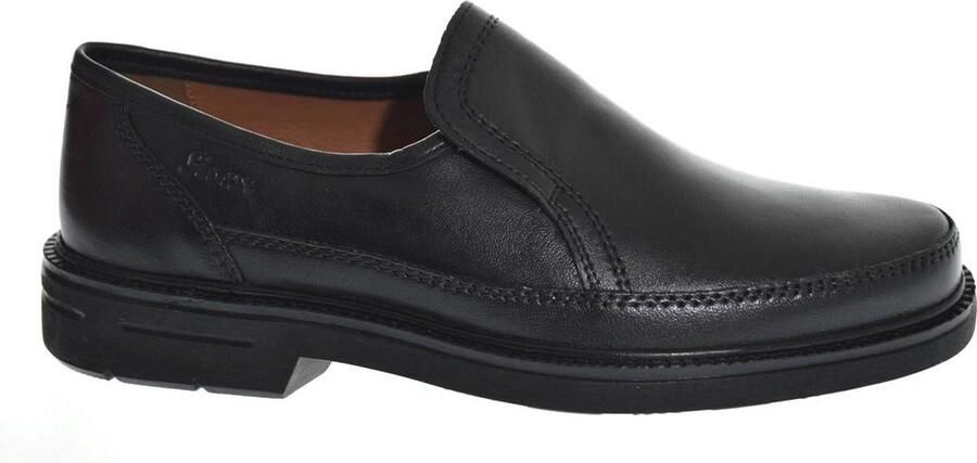 SIOUX Huisschoen 'Slipper Herren 25970 Echtleder in schwarz' zwart