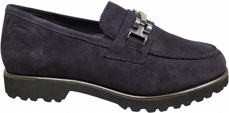 SIOUX Loafers Dames Meredith Suède Blauw