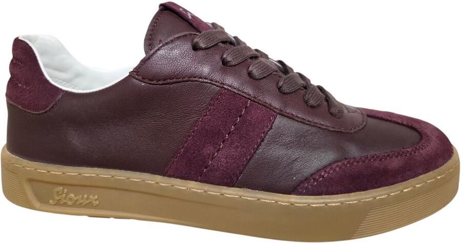 Sioux 42270 717 Sneakers Suede Aubergine Dames Aubergine