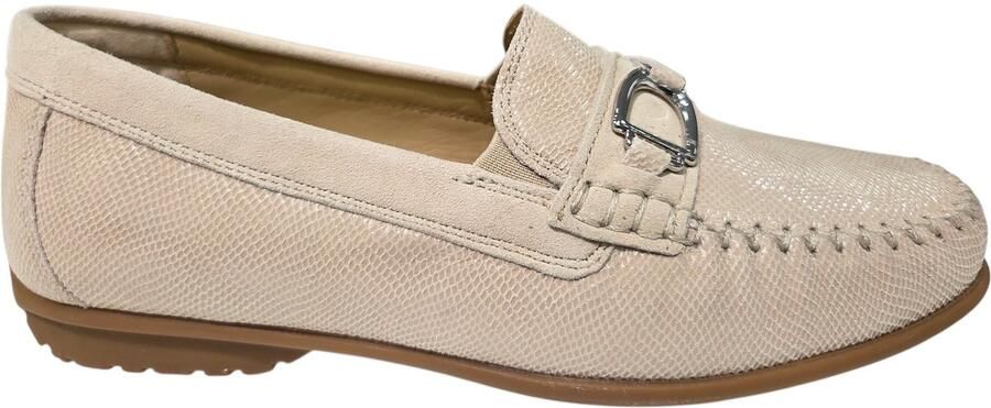 Sioux Instapper Cortizia-723-H Bone Reptielprint Suède Verwisselbaar Voetbed Wijdte H - Foto 2