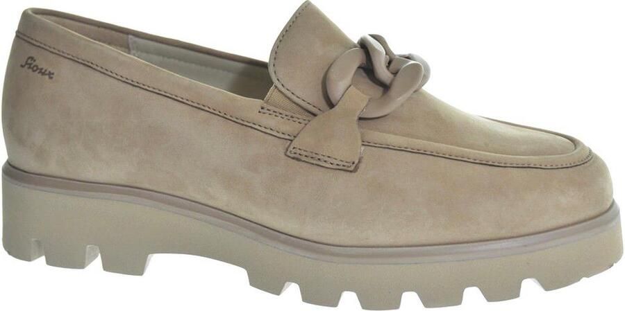 Sioux Taupe Dames Mocassins Comfortabele Stijl