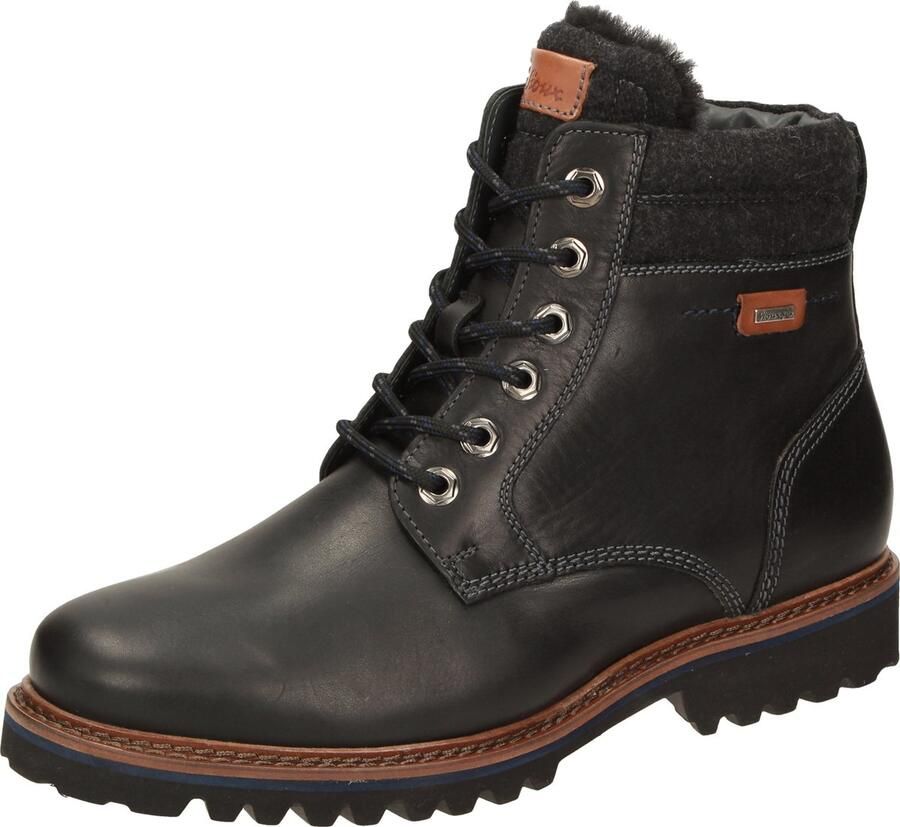 Sioux ADALR.-704-TEX-LF-H Vrije tijd half-hoogHeren veterschoenHeren sneakers Zwart