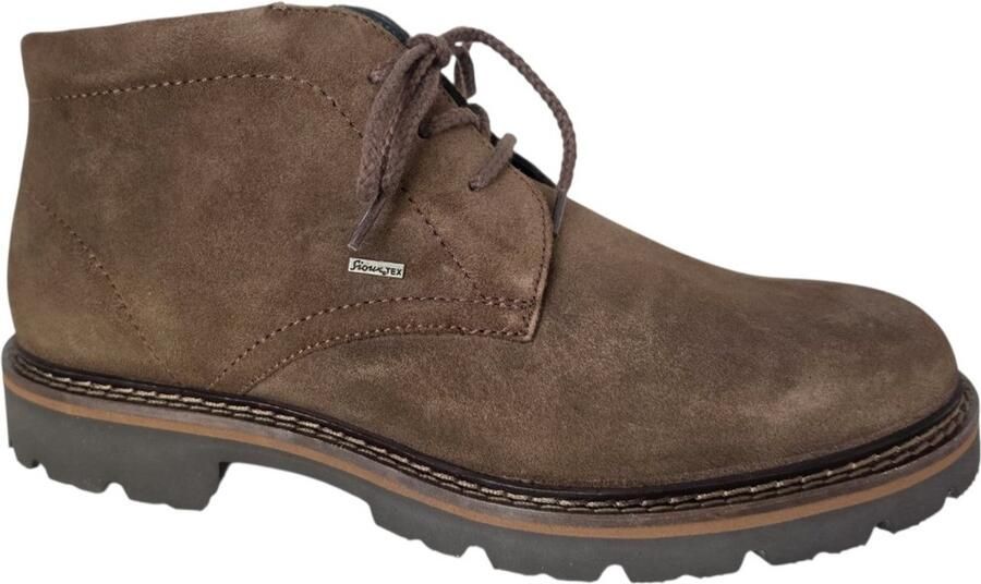 Sioux ADALRIK-716-TEX-H Vrije tijd half-hoog Heren veterschoen Heren sneakers Cognac