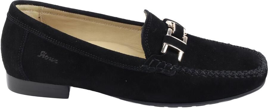 Sioux Cambria Instappers zwart nubuck suede