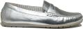 Sioux Klassieke dames mocassins in effen kleuren - Zilver