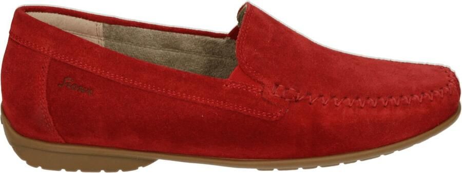 Sioux Instapper Cortizia-705-H Fire Rood Suède Verwisselbaar Voetbed Wijdte H - Foto 2