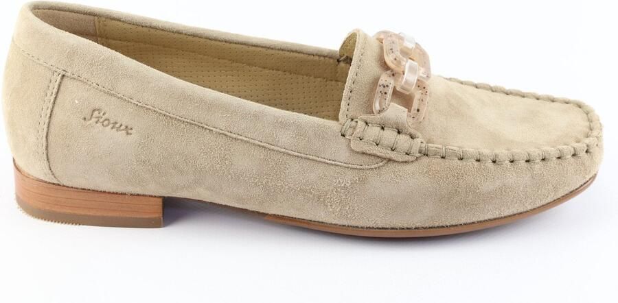 Sioux Cortizia Instappers beige nubuck suede