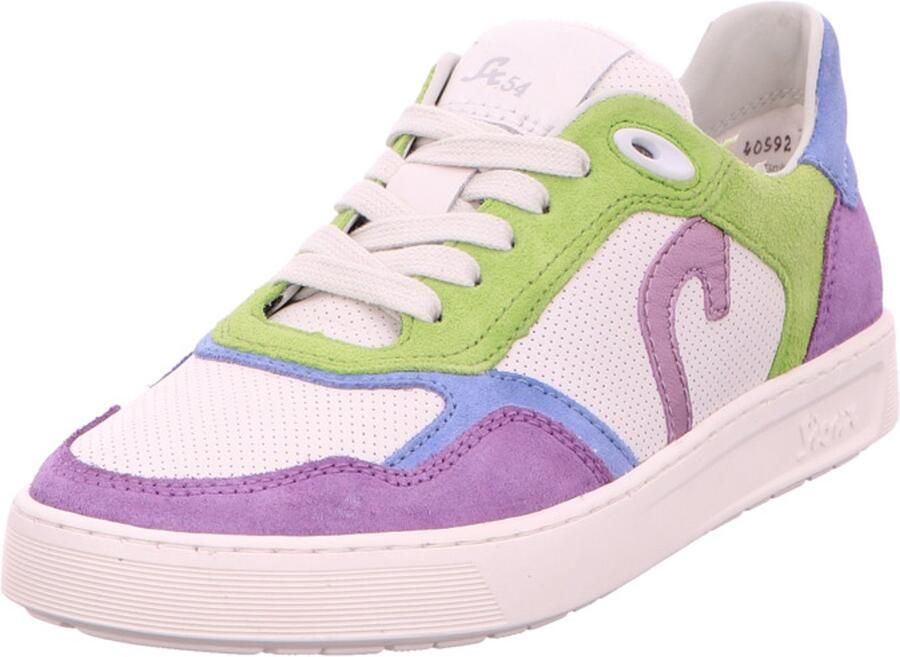 SIOUX Sneakers laag 'Tedroso' lichtblauw appel lila offwhite