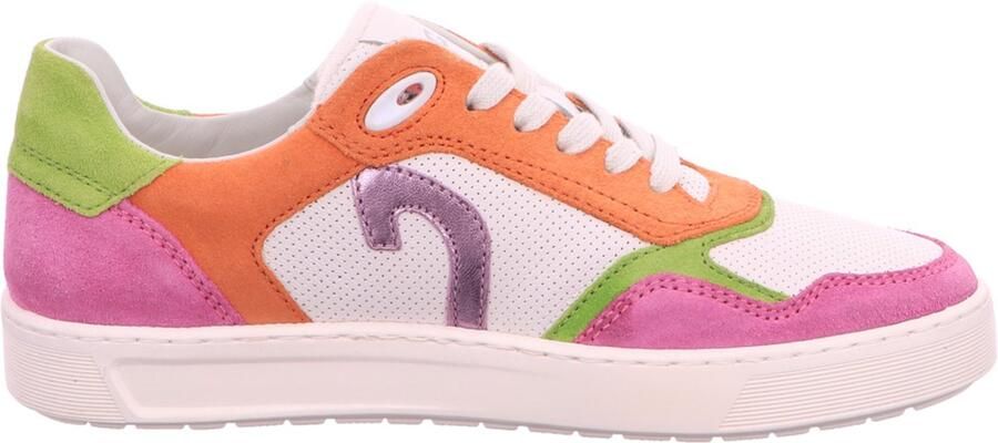 SIOUX Sneakers laag 'Tedroso' sering donkeroranje fuchsia natuurwit