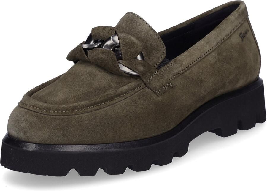 Sioux damesslippers Meredira-727-H olijfgroen