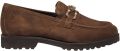 Sioux donkerbruine suède dames loafers Meredith 757 H - Donkerbruin