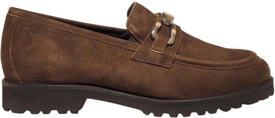 Sioux donkerbruine suède dames loafers Meredith 757 H