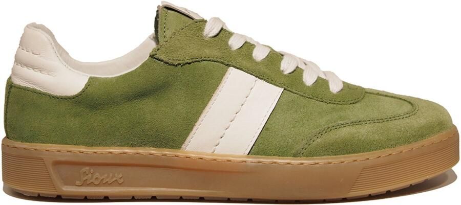 Sioux groene suède dames sneakers