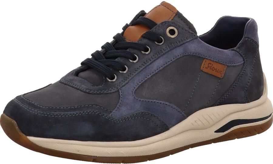 Sioux heren sneakers donkerblauw
