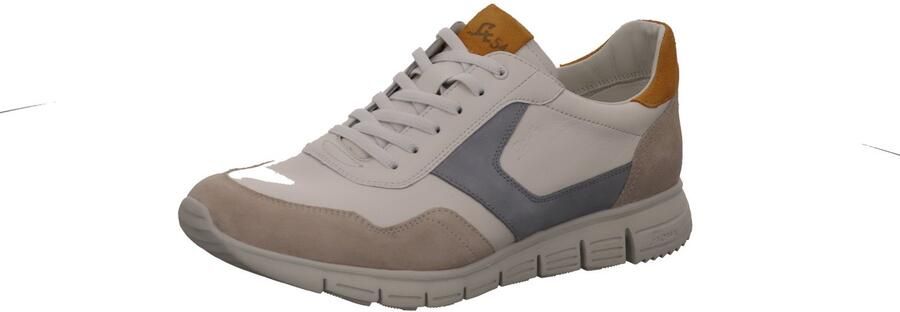 SIOUX Sneakers laag 'Mokrunner-H-019' grijs lichtgrijs oranje offwhite