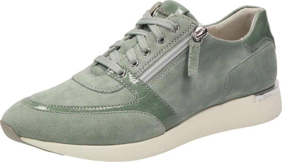 Sioux Malosika-701 Dames Sneakers Mint Blauw Suède