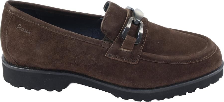 Sioux Meredith Instappers bruin nubuck suede