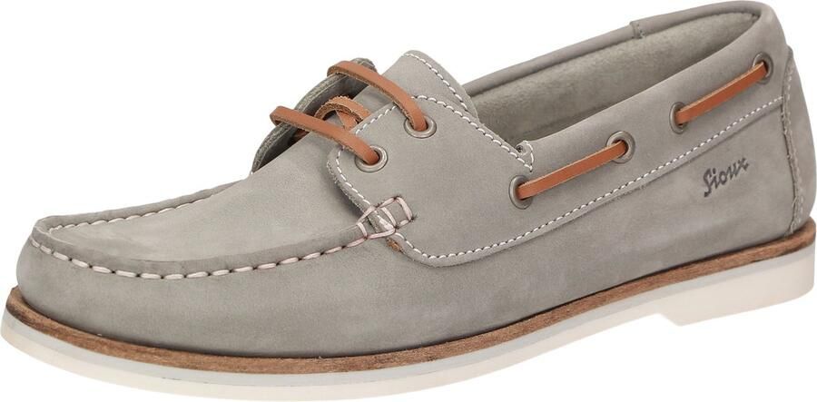 Sioux Grijze Dames Mocassins Comfortabel Ontwerp