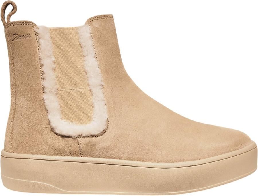 Sioux taupe suède enkellaarzen Edonita